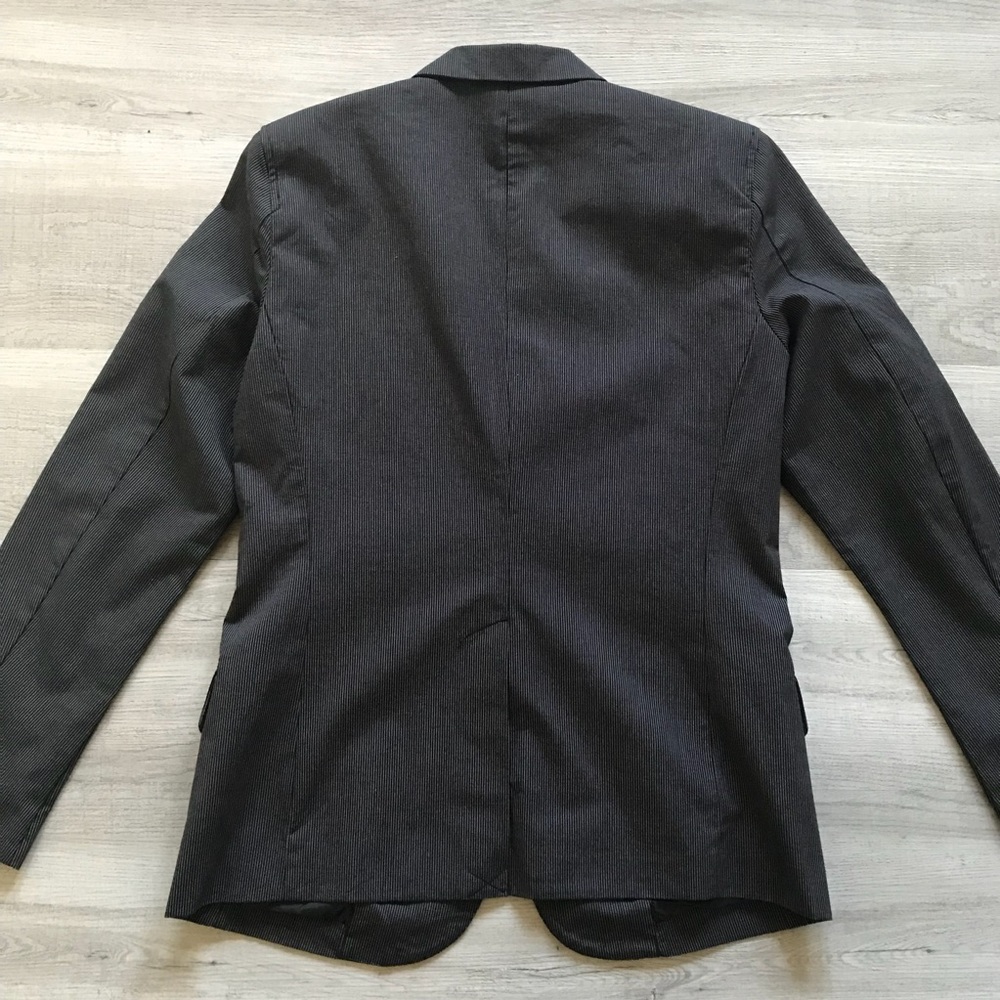 Calvin Klein Black Pinstripe Blazer - Picture 3 of 5